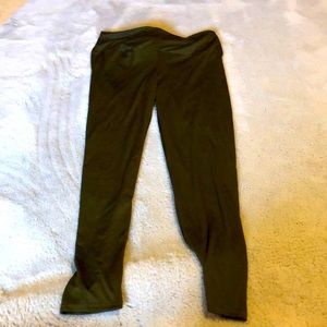 Army green leggings